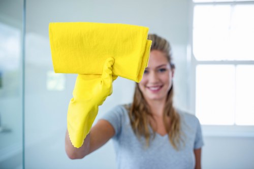 Trusted local cleaning service in Holland Park preparing a property