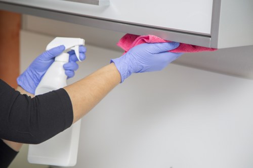 Office cleaners in Hollandpark maintaining a tidy and hygienic workspace